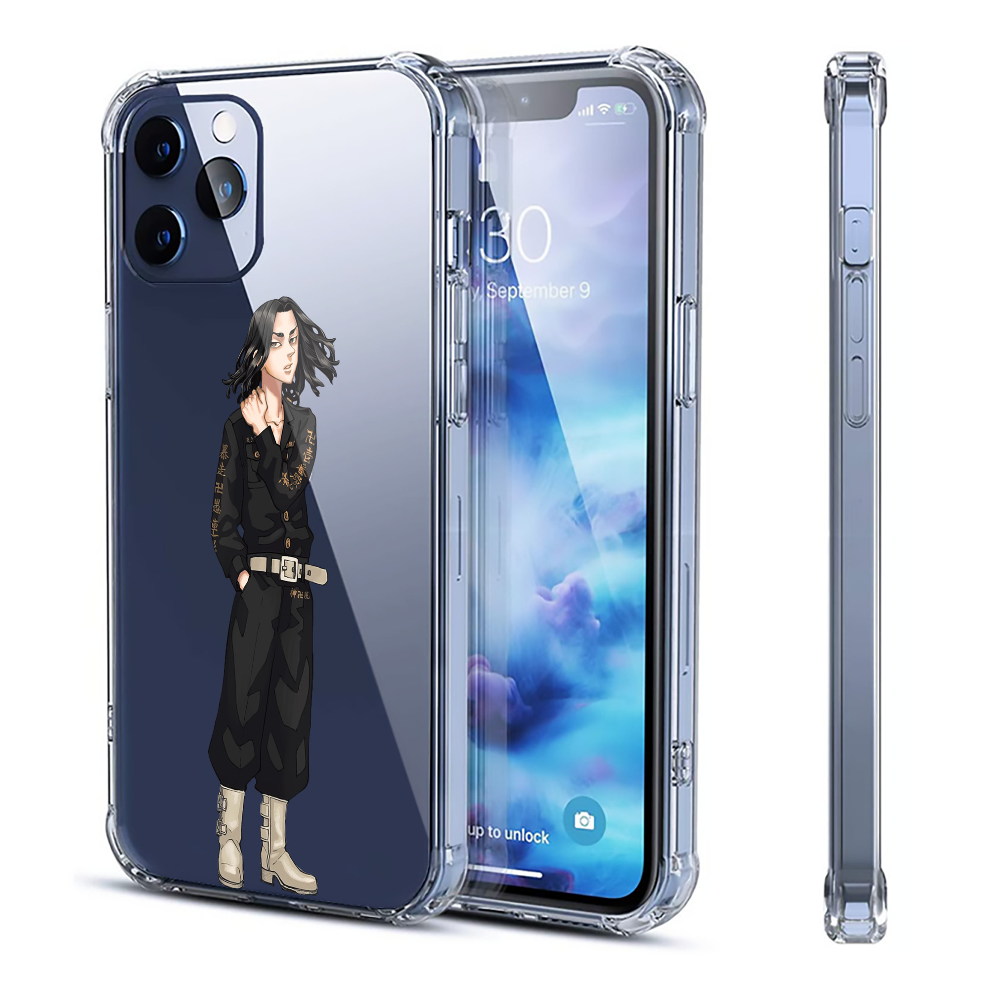 （画像用） 東京リベンジャーズ Tokyo Revengers 【iPhone 12シリーズ対応】透明スマホケース（クリアソフトケース）
